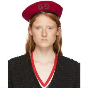 GUCCI LOGO EMBROIDERED TAM.